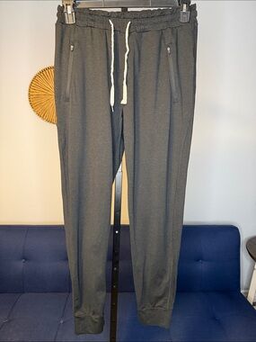 Men's Black Drawstring Performance Jogger Pants size Medium